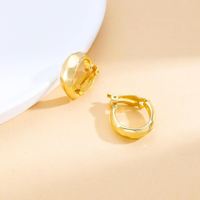 OCCFAE Store Metal Clip On Earrings for Women Non Pierced Dangle Drop Earrings Multiple Styles - Image 2